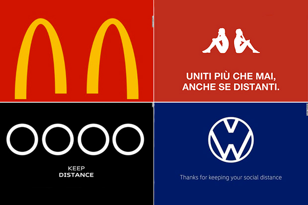 Da McDonald’s a Kappa, le aziende “distanziano” i loghi