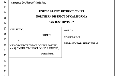 Apple contro NSO, e le sue ricadute sull’industria della sorveglianza