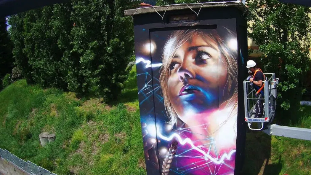 E-Distribuzione, con la street art le cabine elettriche diventano opere d'arte