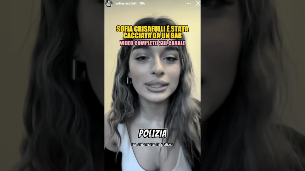 Sofia Crisafulli cacciata da un bar: dinamiche influencer-fan in spazi pubblici