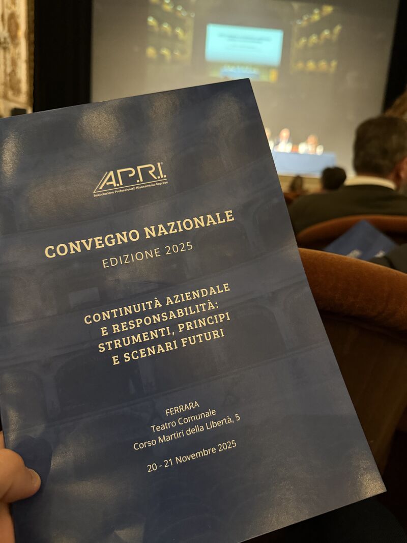 CONVEGNO NAZIONALE “Continuità aziendale e responsabilità: strumenti, principi e scenari futuri"