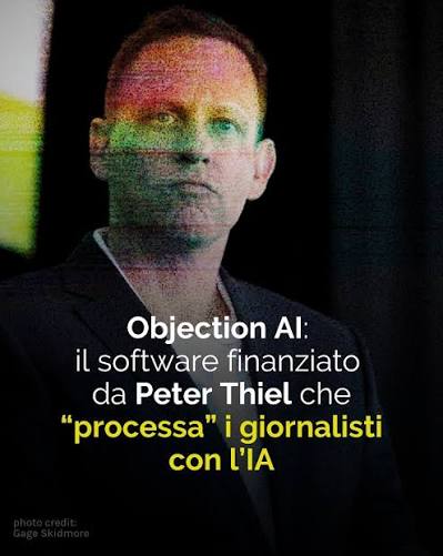 Peter Thiel lancia Objection: il “tribunale della verità” che scheda i giornalisti